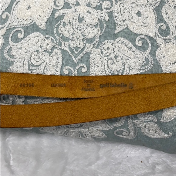 Gail Labelle genuine leather belt peach color - Picture 4 of 7